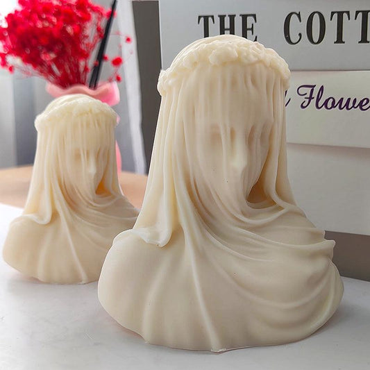 Veil Goddess Statue Candle Mould for Home Decoration Candles Moulds