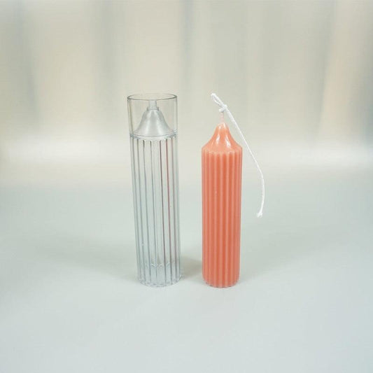 Vertical striped pointed long pole candle Mould Candles Moulds