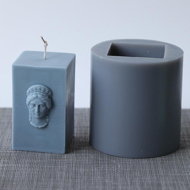 Vintage Athens Goddess Head Candle Mould Candles Moulds