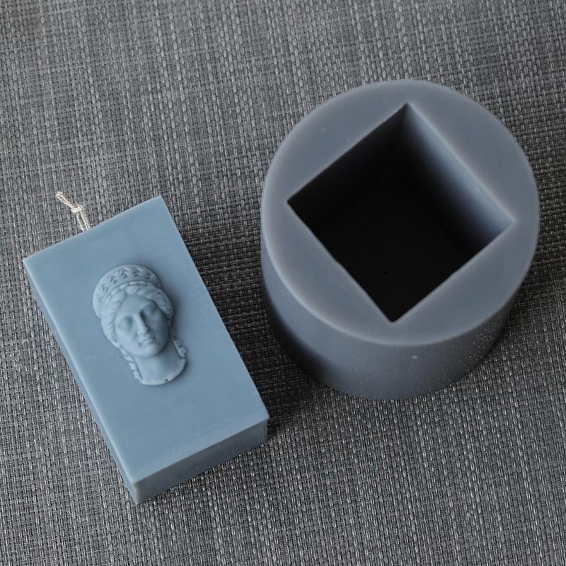 Vintage Athens Goddess Head Candle Mould Candles Moulds
