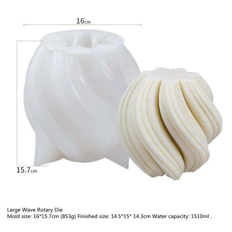 Wave Pattern Scented Candle Silicone Mould Candles Moulds