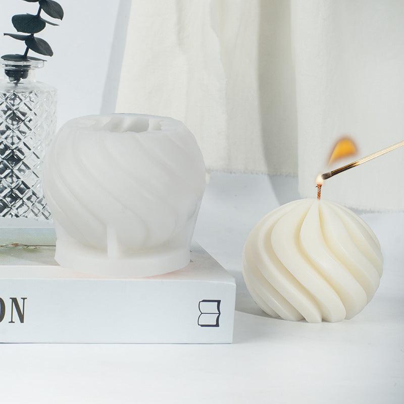 Wavy Ball Silicone Candle Mould Candles Moulds