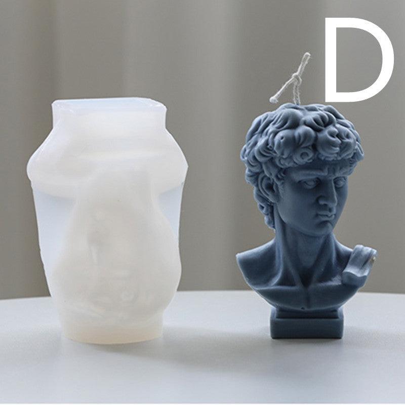 Wedding Dress K2 Mountain Moai monolithic human figure Greek Mythology Figurines Statue Sculpture Candle Moulds Candles Moulds