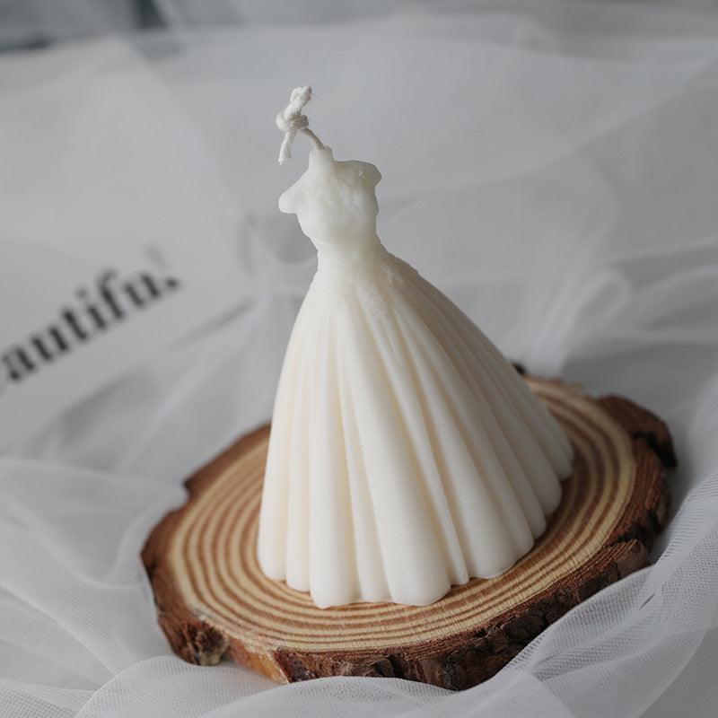 Wedding Dress Scented Candle Silicone Mould Candles Moulds