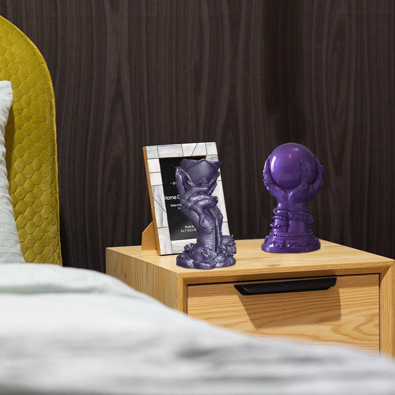 Witch Globe Candle Mould - Rose in Hand Decorative Candle Drop Mould Candles Moulds