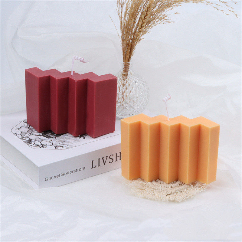 Zig Zag Silicone Candle Mould - Create Stunning Wave-Shaped Candles Candles Moulds