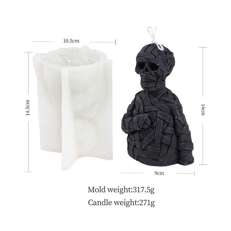 Zombie Skull Halloween Silicone Candle Mould Candles Moulds