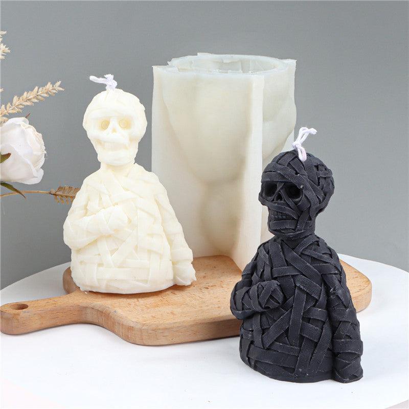 Zombie Skull Halloween Silicone Candle Mould Candles Moulds