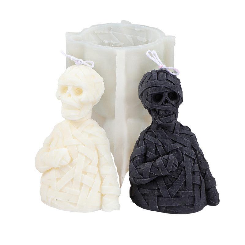 Zombie Skull Halloween Silicone Candle Mould Candles Moulds