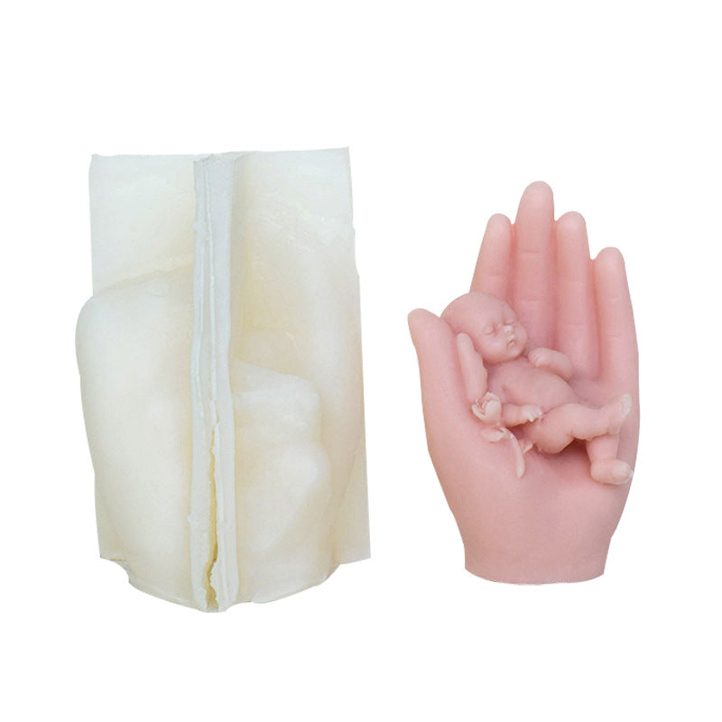 Newborn Candle Silicone Mould