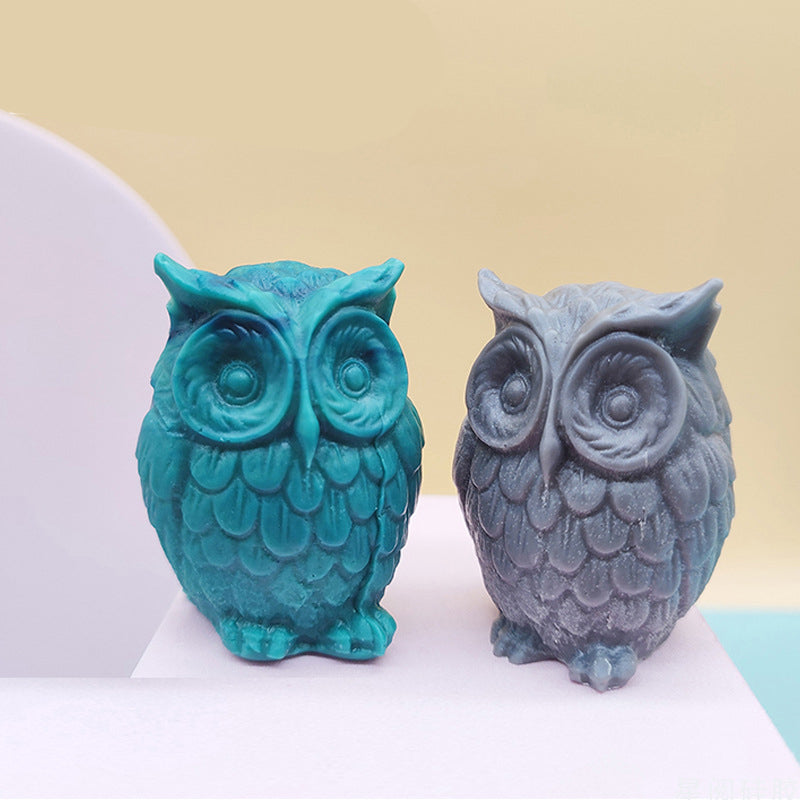 3D Owl Silicone Candle Mould for Aromatherapy DIY