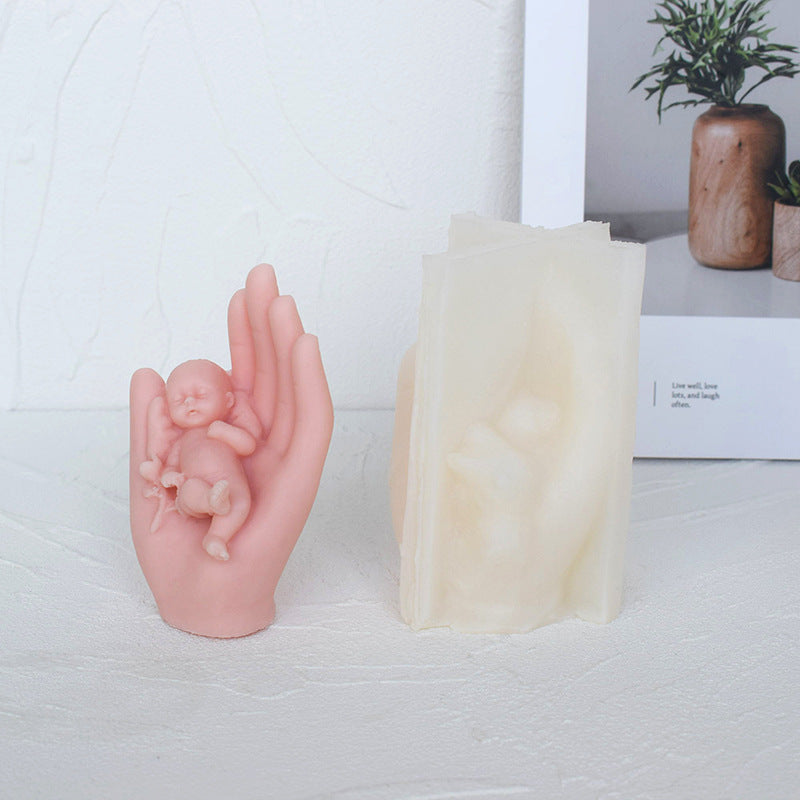 Newborn Candle Silicone Mould
