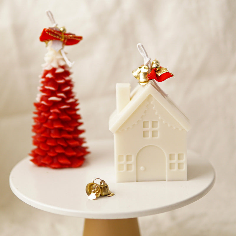 Christmas house Candle Mould