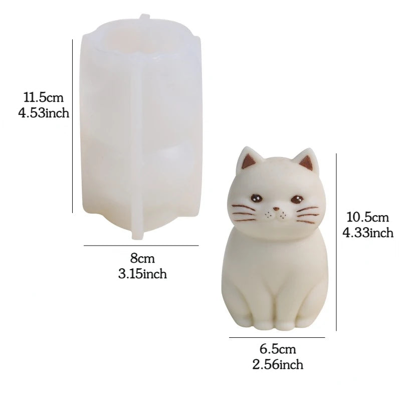 Maneki-Neko Luck Cat Candle Mould