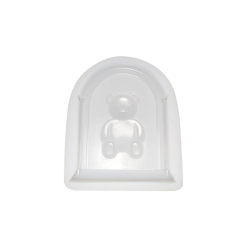 Arch Teddy Bear Photo Frame Scented Candle Silicone Mould