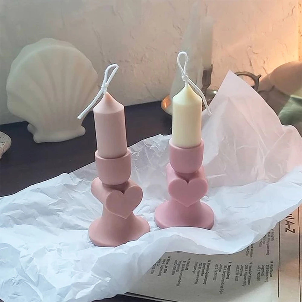Heart Candle Holder Silicone Mould