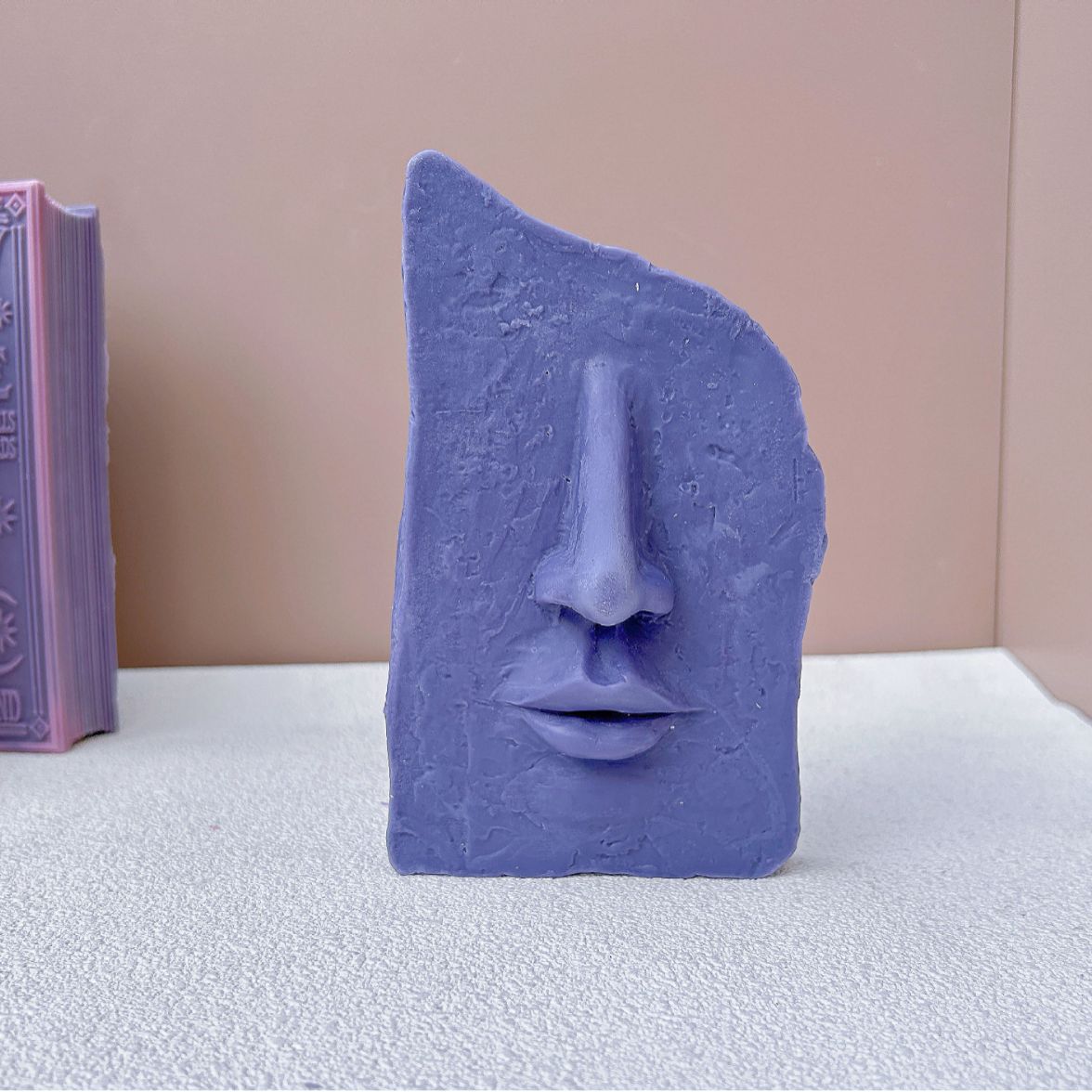 Abstract Facial Candle Mould