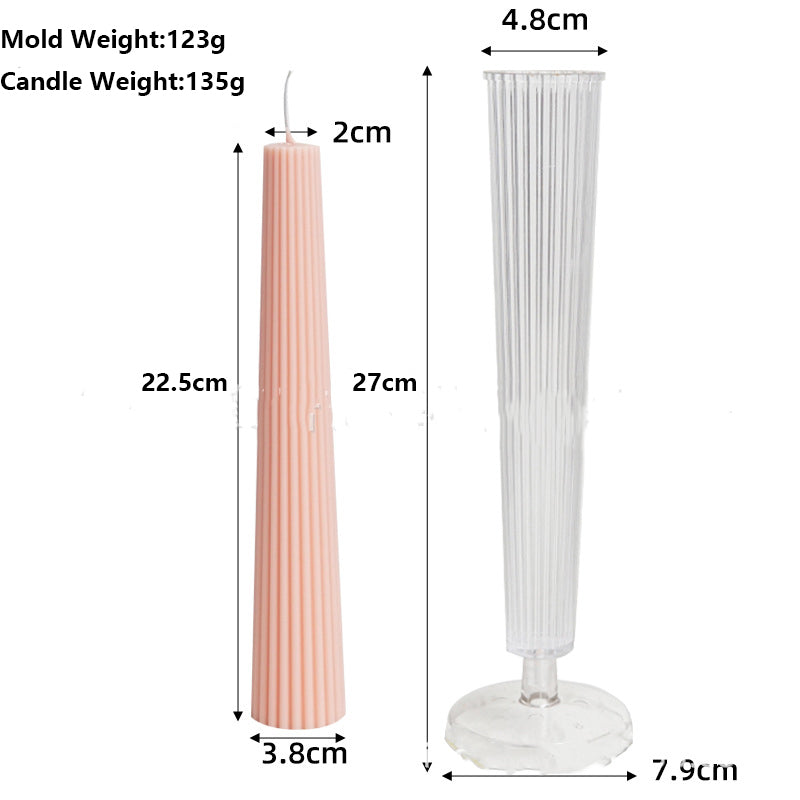 Long Pole Fine Tooth Cylindrical Candle Mould