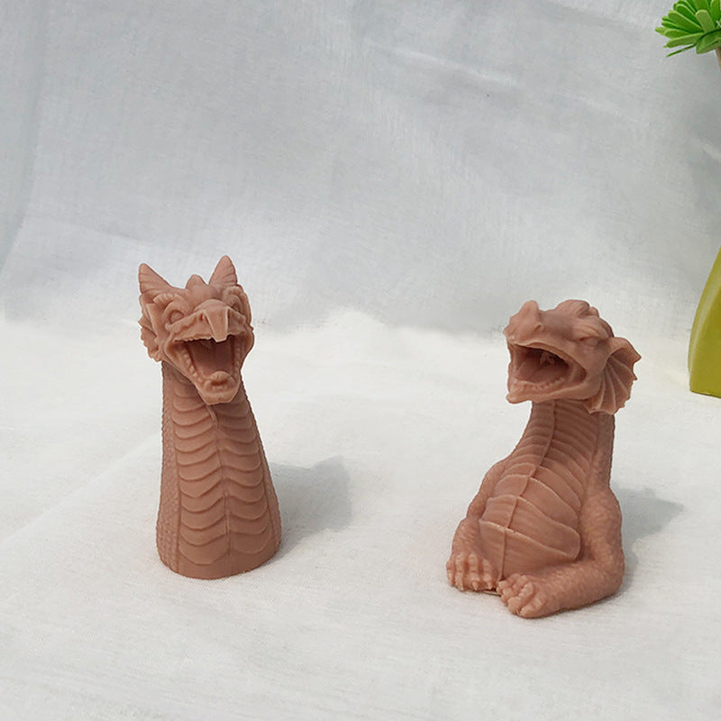 3D Dragon Silicone Candle Mould
