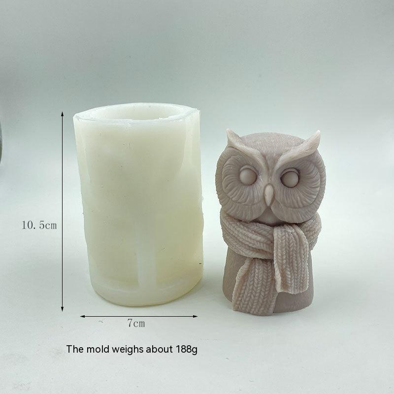 Craft Adorable Owl Candles with Our Cute Scarf Owl Silicone Mould