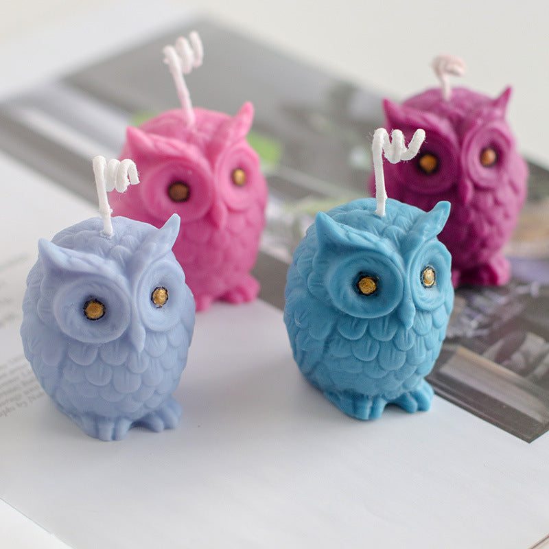3D Owl Silicone Candle Mould for Aromatherapy DIY