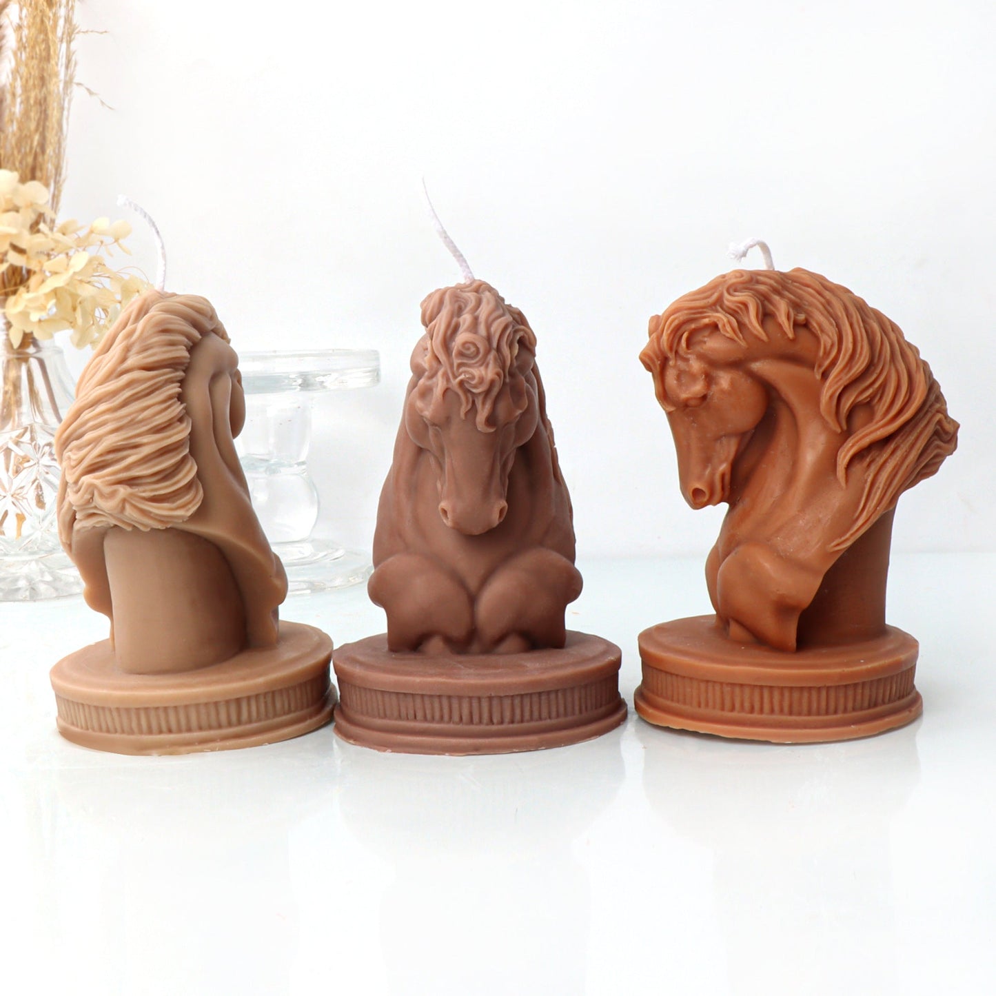 Horse Head Statue Silicone Candle Mould