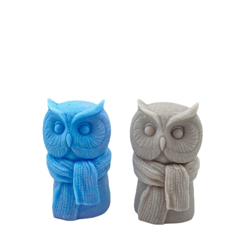 Craft Adorable Owl Candles with Our Cute Scarf Owl Silicone Mould