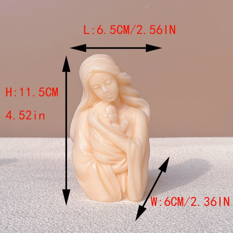 DIY Virgin Mary Statue Silicone Candle Mould
