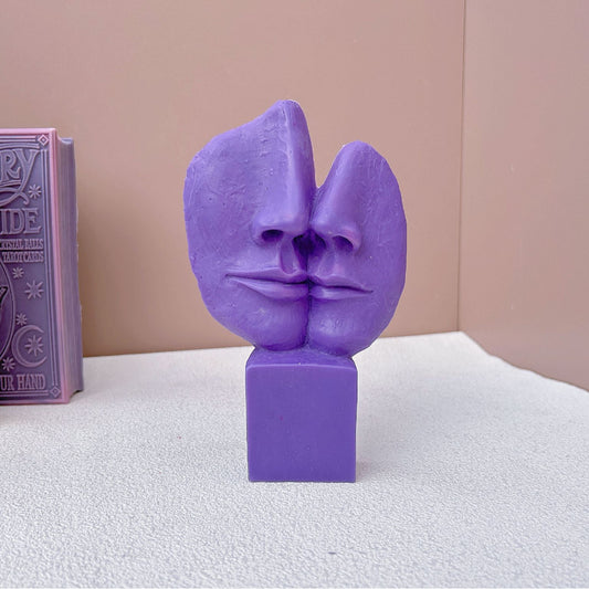 Abstract Facial Candle Mould