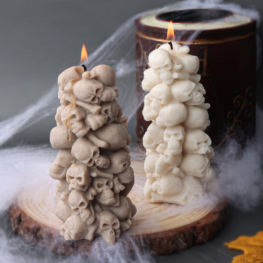 Skull Tower Candle Mould