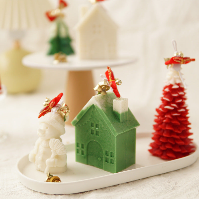 Christmas house Candle Mould