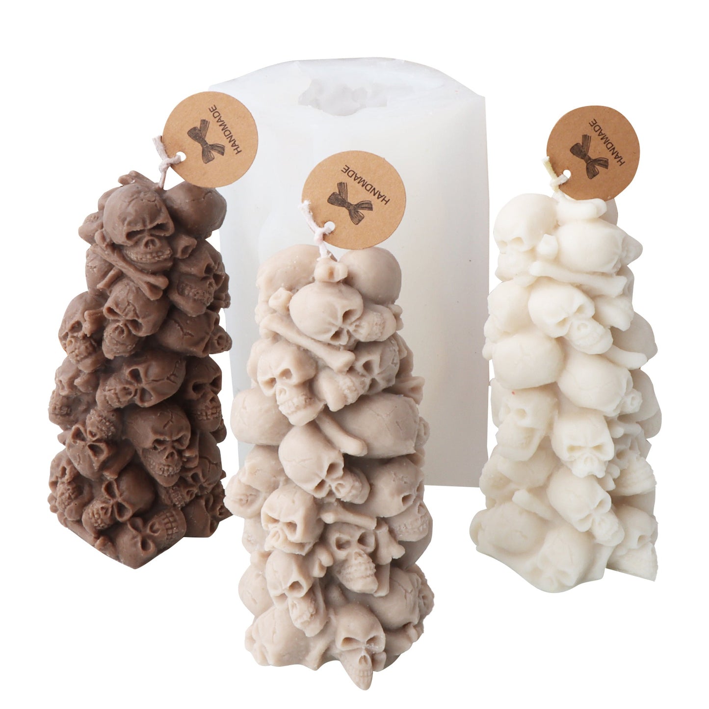 Skull Tower Candle Mould 