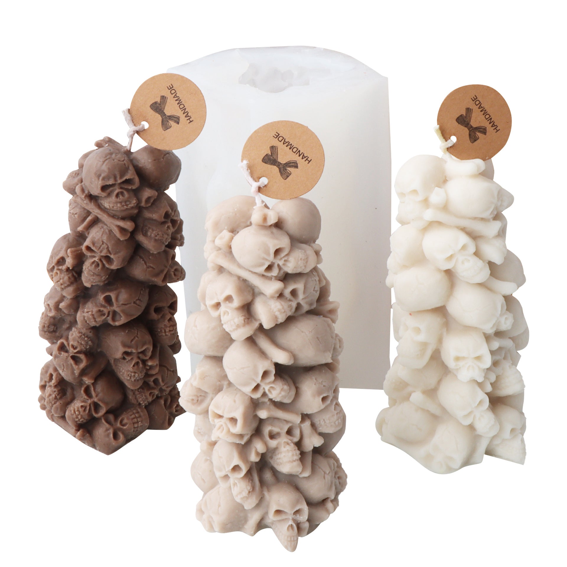 Skull Tower Candle Mould 