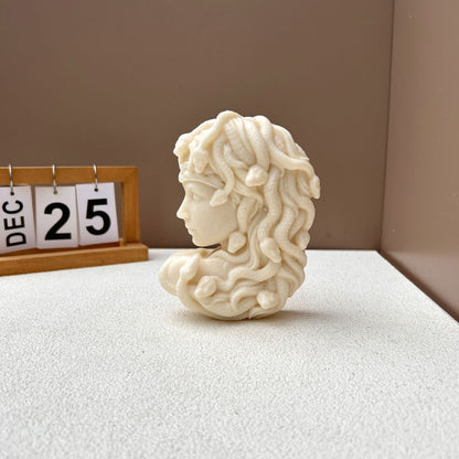 Half Face Medusa Silicone Candle Mould