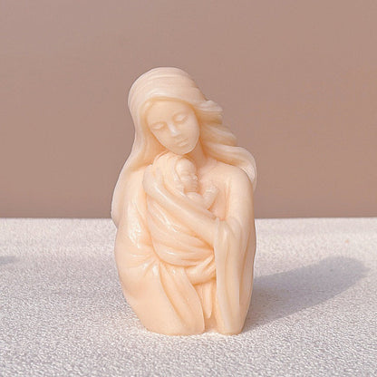 DIY Virgin Mary Statue Silicone Candle Mould