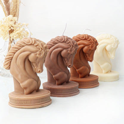 Horse Head Statue Silicone Candle Mould