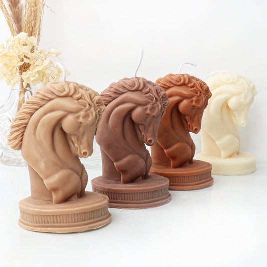 Horse Head Statue Silicone Candle Mould