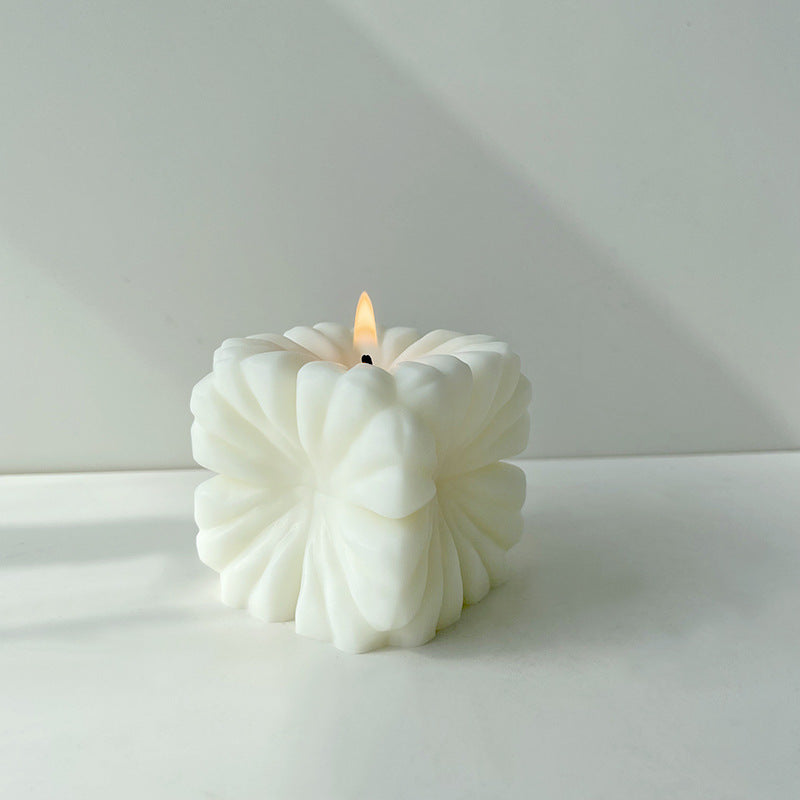 Cube Flower Candle Mould