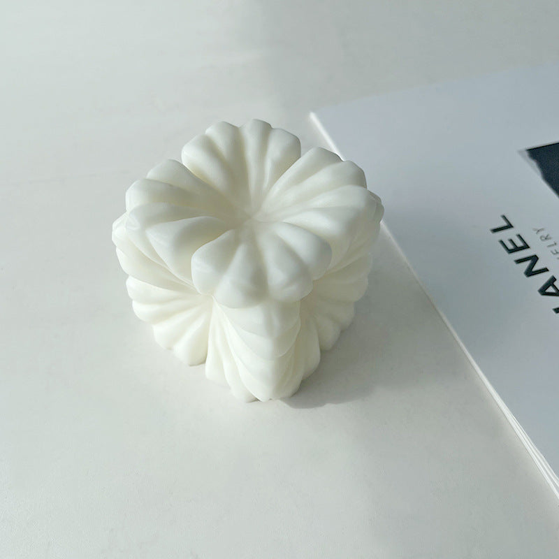 Cube Flower Candle Mould