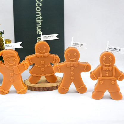 Christmas Gingerbread Man Candle Mould 