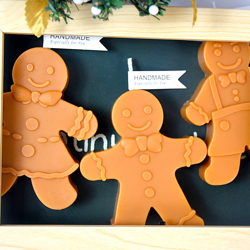 Christmas Gingerbread Man Candle Mould 