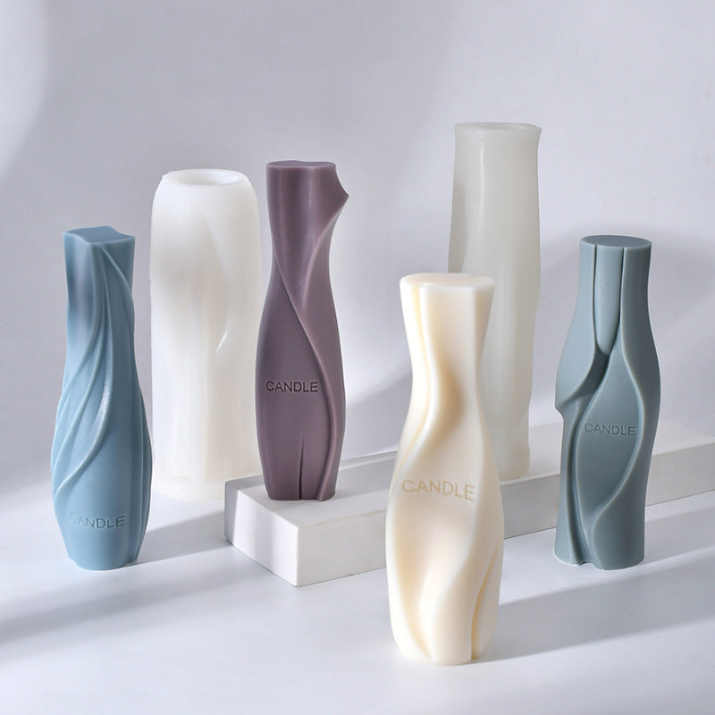 Twisted Pillar Candle Mould