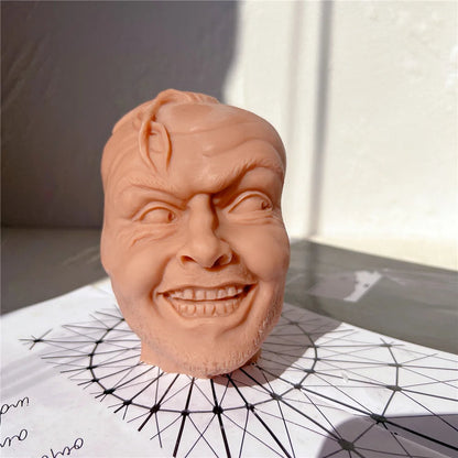 Johnny Funny Face Bust Candle Mould