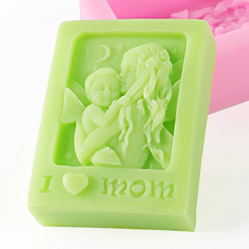 I Love Mom Candle - Baby Mother Candle Mould