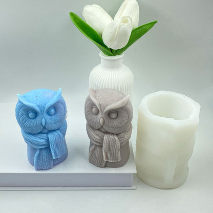 Craft Adorable Owl Candles with Our Cute Scarf Owl Silicone Mould