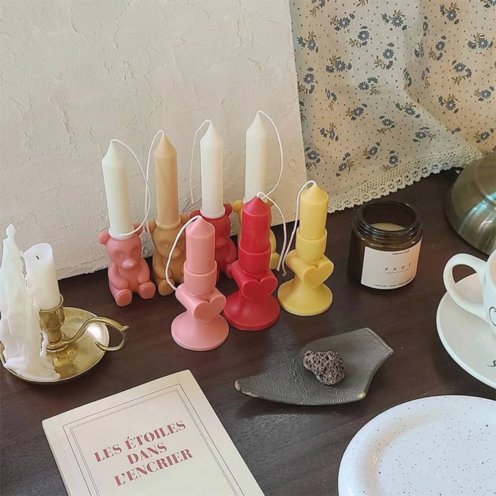 Heart Candle Holder Silicone Mould