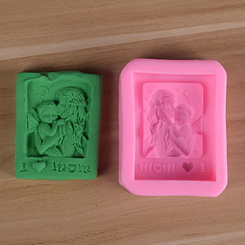 I Love Mom Candle - Baby Mother Candle Mould