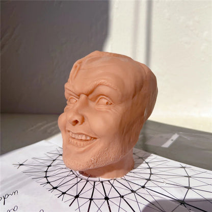 Johnny Funny Face Bust Candle Mould