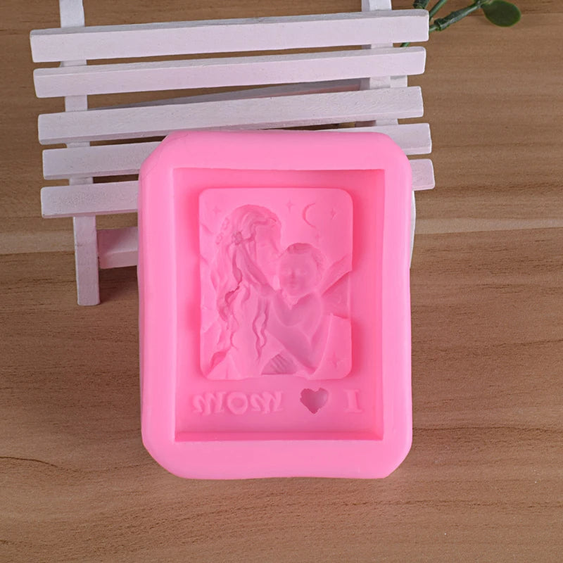 I Love Mom Candle - Baby Mother Candle Mould