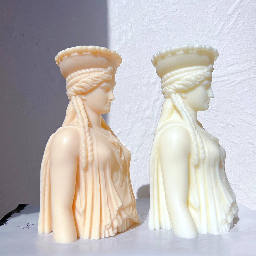 Caryatid Statue Candle Mould